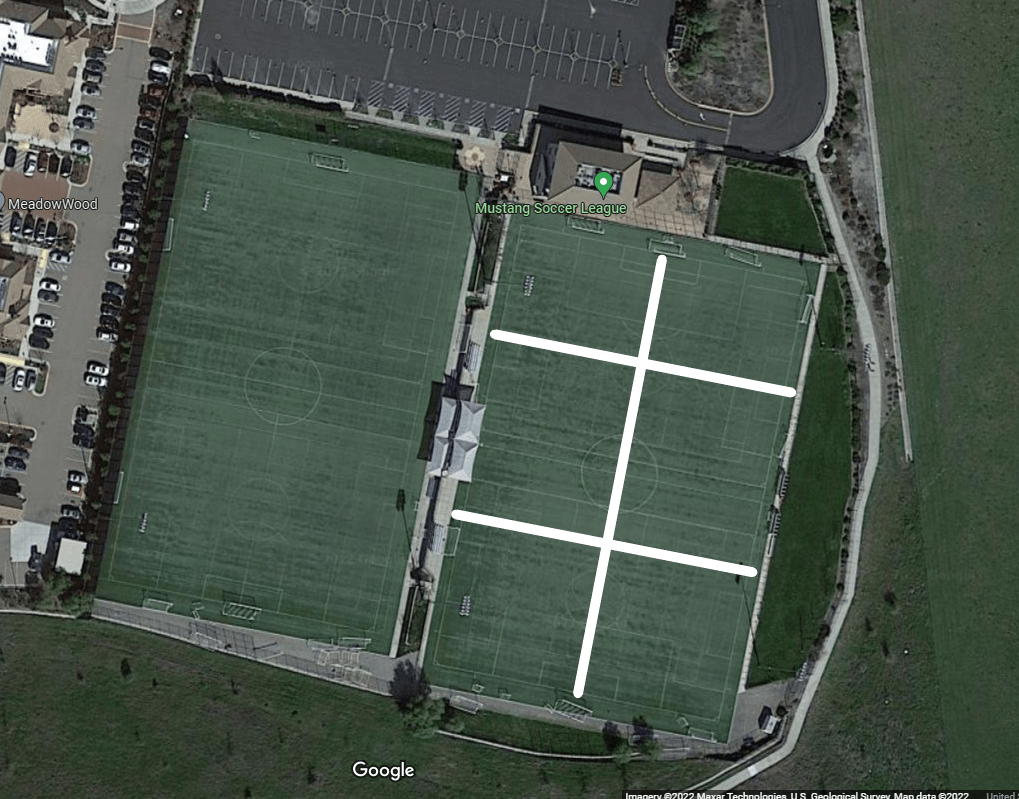 PRACTICE FIELD LAYOUTS Mustang Soccer League